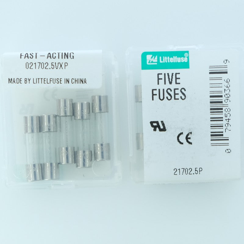 Fusible 2A5 rapide 5x20mm verre 250V 021702.5VXP Littelfuse (boite de 10)