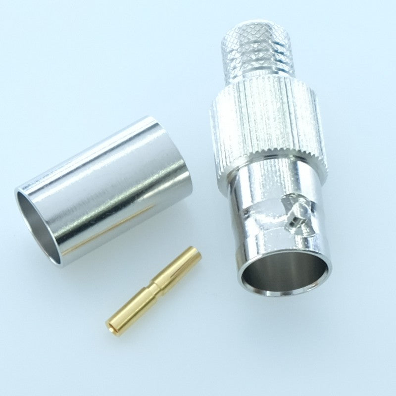 Fiche BNC femelle 75Ohm 12GHz à sertir L-5.5CUHD 031-70553-12G Amphenol - Distri-Compo