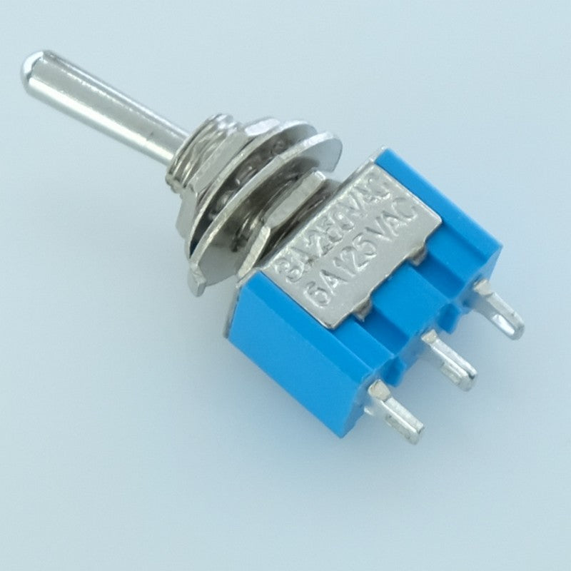 Commutateur à levier ON-OFF-ON SPDT 3A 250V cosses 12.9x8x33 Goobay 10022 - Distri-Compo