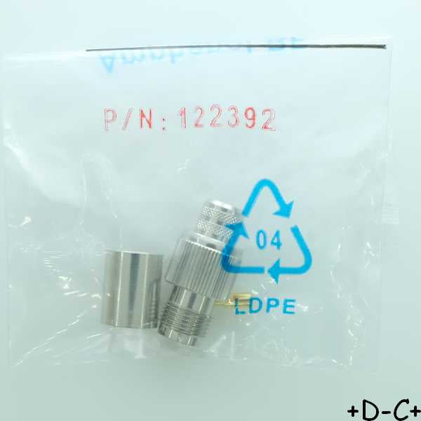 Connecteur TNC femelle à sertir 50Ohm 11GHz 122392 Amphenol RF