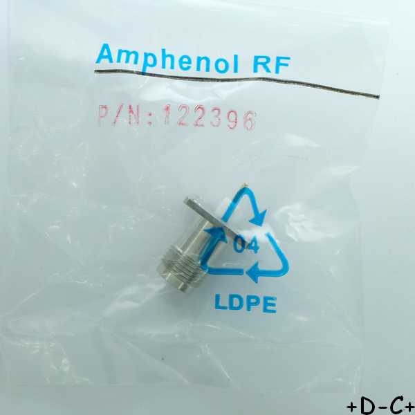 Embase TNC femelle 50ohm 122396 Amphenol