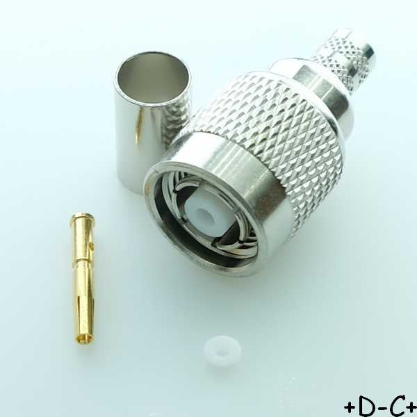 Connecteur RP-TNC mâle 50ohm 11GHz à sertir RG-8X LMR240 122408RP Amphenol RF