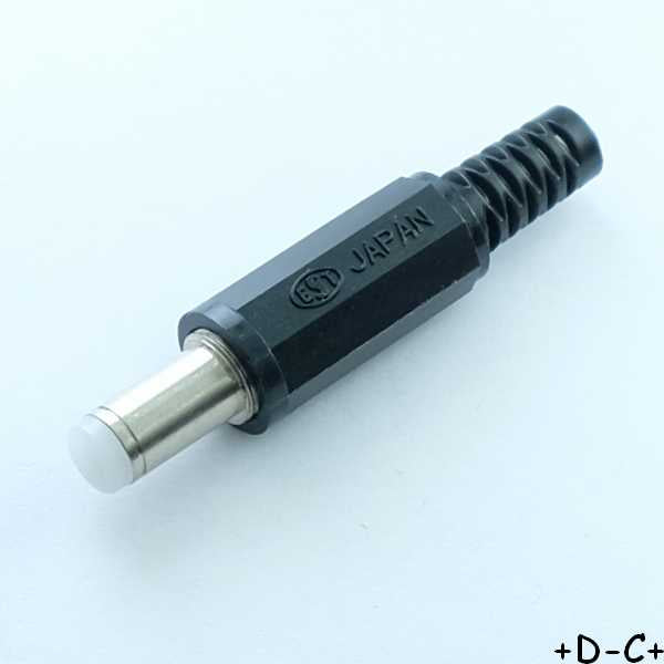 Fiche jack DC mâle DI1.7mm DE4.75mm 1636-03 Lumberg - Distri-Compo