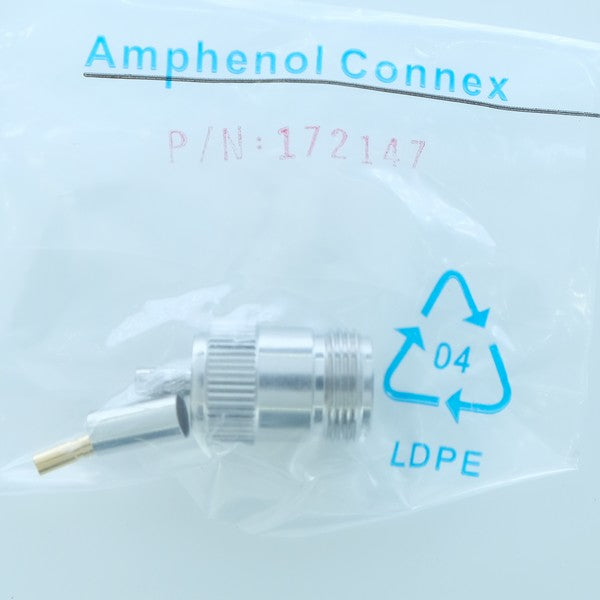Connecteur N femelle à sertir RG-55 RG-142 RG-223 RG-400 50ohm 172147 AmphenoRF