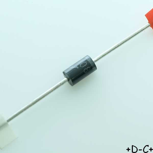 1N5408 Diode redressement 1000V 3A DO-27 HY