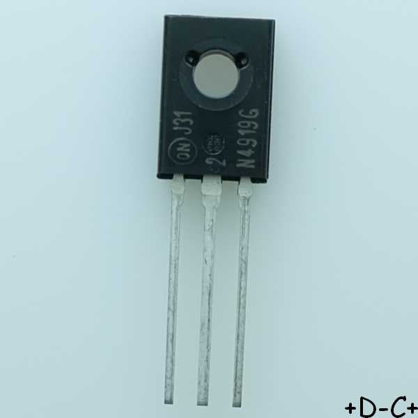 2N4919G Transistor BJT PNP 60V 3A 30W TO-225 ONS RoHS