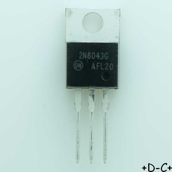 2N6043G Transistor Darlington NPN 60V 8A 75W TO-220 ONS RoHS