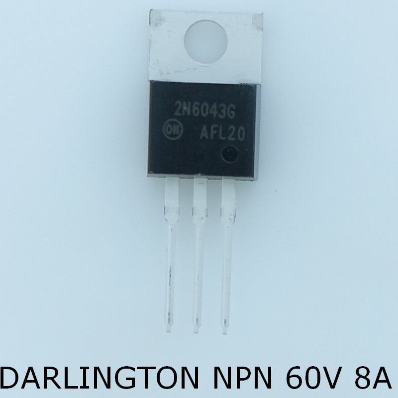2N6043G Transistor Darlington NPN 60V 8A 75W TO-220 ONS - Distri-Compo