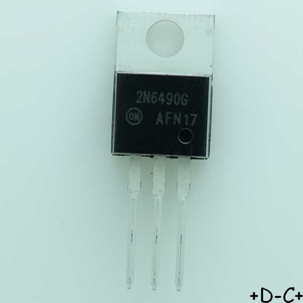 2N6490G Transistor BJT PNP 60V 15A 1800mW TO-220 ONS RoHS