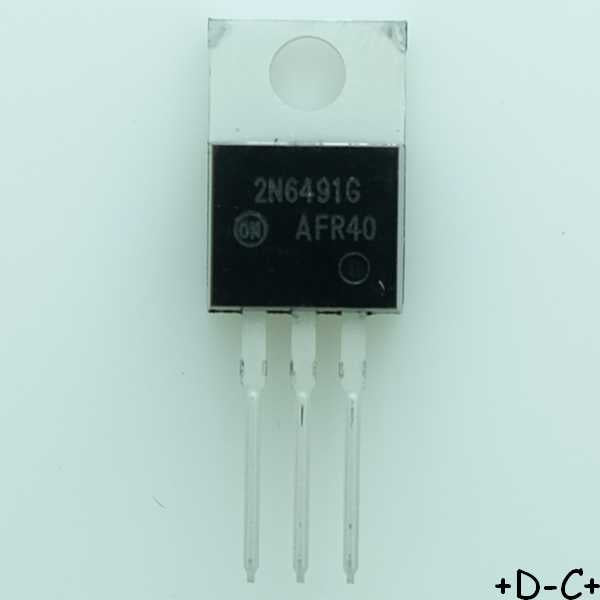 2N6491G Transistor BJT PNP 80V 15A 1800mW TO-220AB ONS RoHS