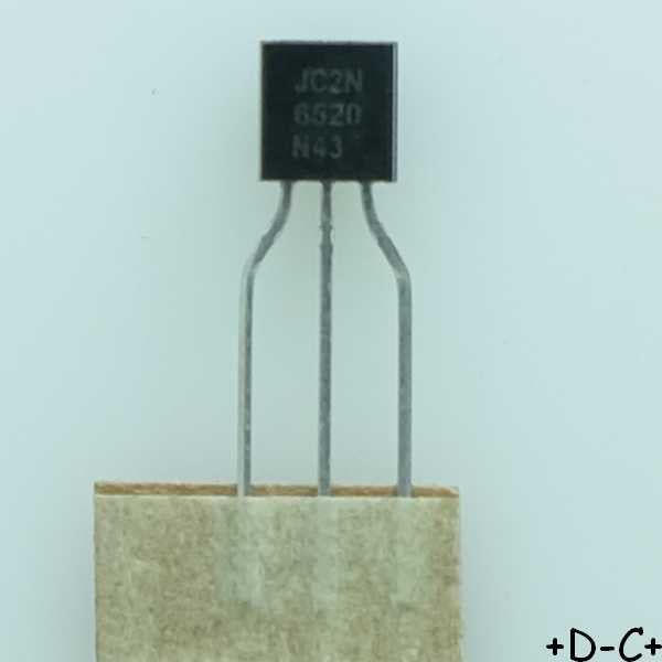 2N6520 Transistor BJT PNP 350V 500mA 625mW TO-92 ONS RoHS