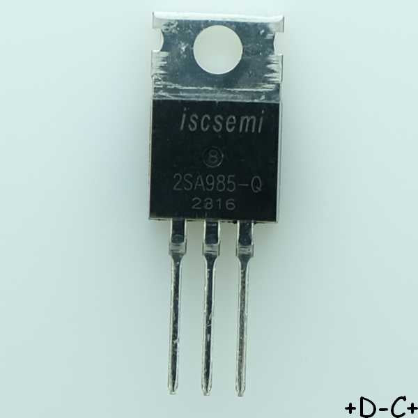 2SA985 Transistor PNP 120V 1.5A 25W 180MHz TO-220 Inchange RoHS