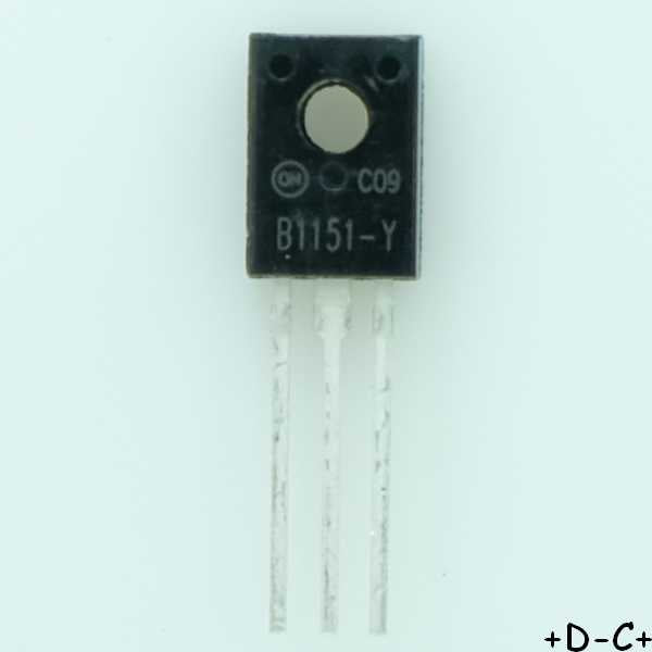 KSB1151Y Transistor BJT PNP 60V 5A 1300mW TO-126 ONS RoHS