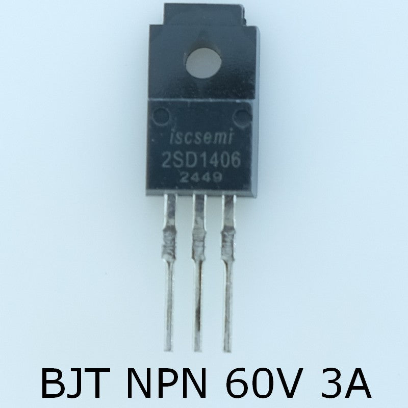 2SD1406 Transistor NPN 60V 3A TO-220ISO Inchange - Distri-Compo