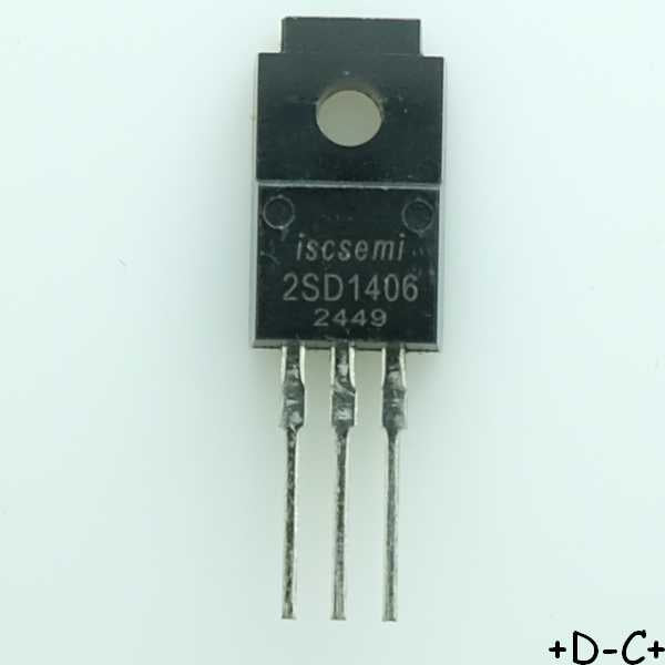 2SD1406 Transistor NPN 60V 3A TO-220ISO Inchange