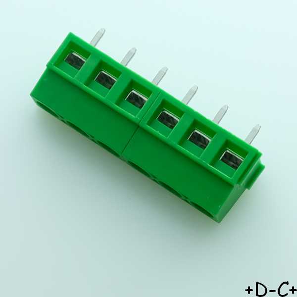 Bornier 6 positions 5.08mm 16A 300V 32.406 Altech AKZ250