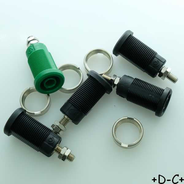 Douille châssis tige M4 4mm PJP 3265 PJP (lot de 5)