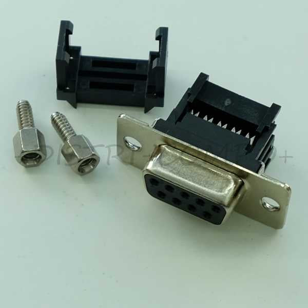 Connecteur D-SUB 9 broches femelle IDC à sertir 400F0-09-1-004S CnC Tech - Distri-Compo