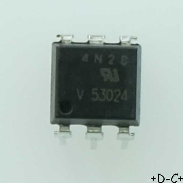 4N28 Optocoupleur sortie transistor DIP-6 Vishay