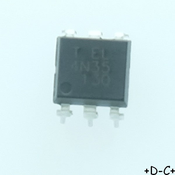 4N35 Optocoupleur 1 channel 5KV DIP-6 Everlight - Distri-Compo