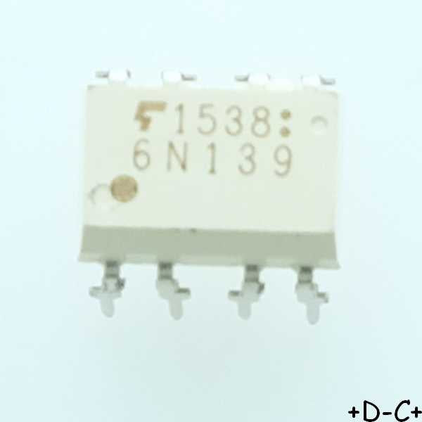 6N139 Optocoupleur Darlington DIP-8 Toshiba RoHS