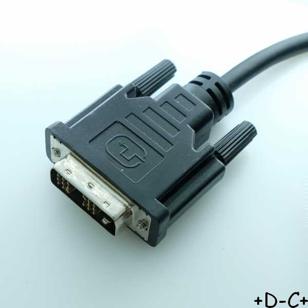 Cordon HDMI 19 pins mâle vers DVI-D 18+1 mâle 2m00 AWG28 741-20010 CNC