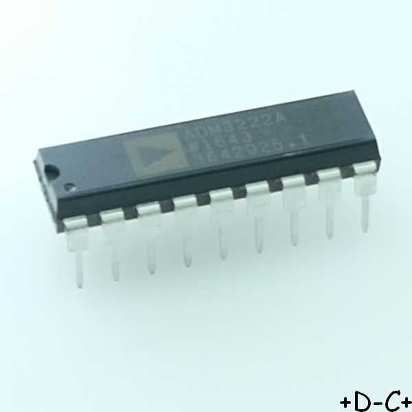 ADM3222ANZ Dual Transmitter Receiver RS-232 DIP-18 Analog Devices RoHS