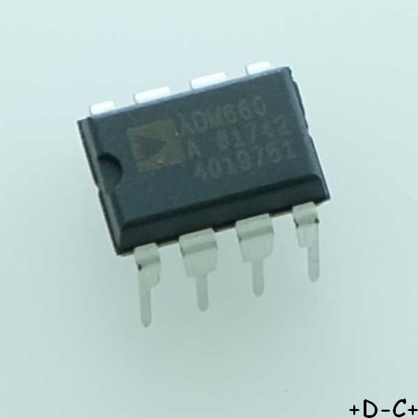 ADM660ANZ Charge Pump INV 5V to 14V 100mA DIP-8 Analog Devices RoHS