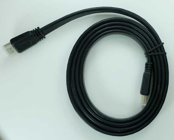 Cordon HDMI mâle vers HMDI mâle haute vitesse avec ethernet 1m50 plat