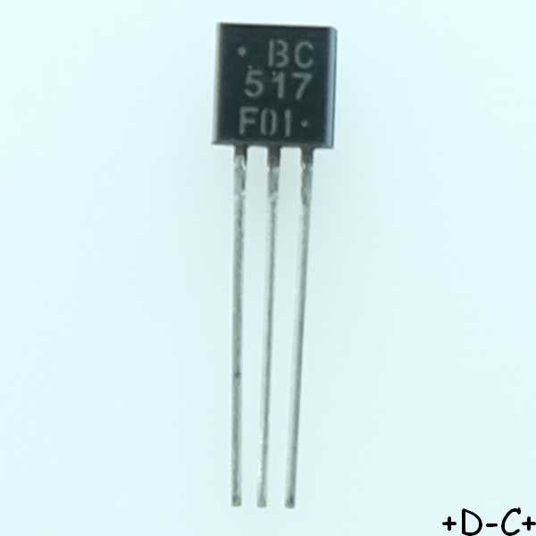BC517G Transistor Darlington NPN 30V 1A 1500mW TO-92 ONS RoHS