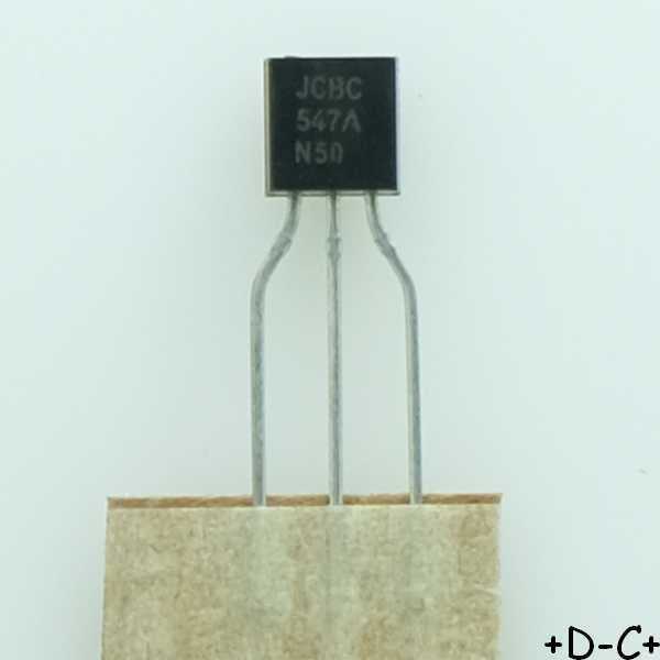 BC547A Transistor BJT NPN 45V 100mA 500mW TO-92 ONS