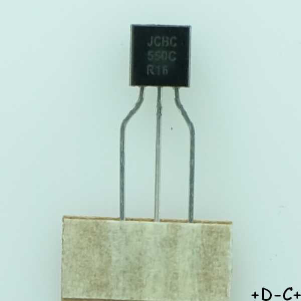 BC550CTA Transistor NPN 45V 100mA 500mW TO-92 ONS RoHS