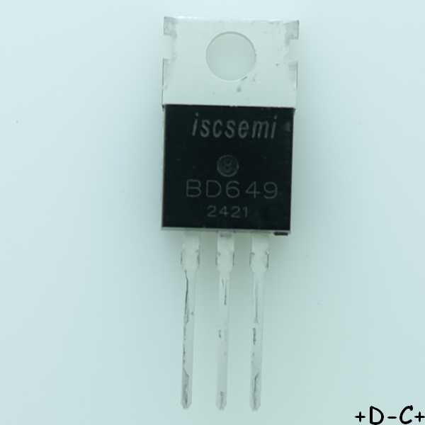 BD649 Transistor Darlington 100V 8A TO-220 Inchange RoHS