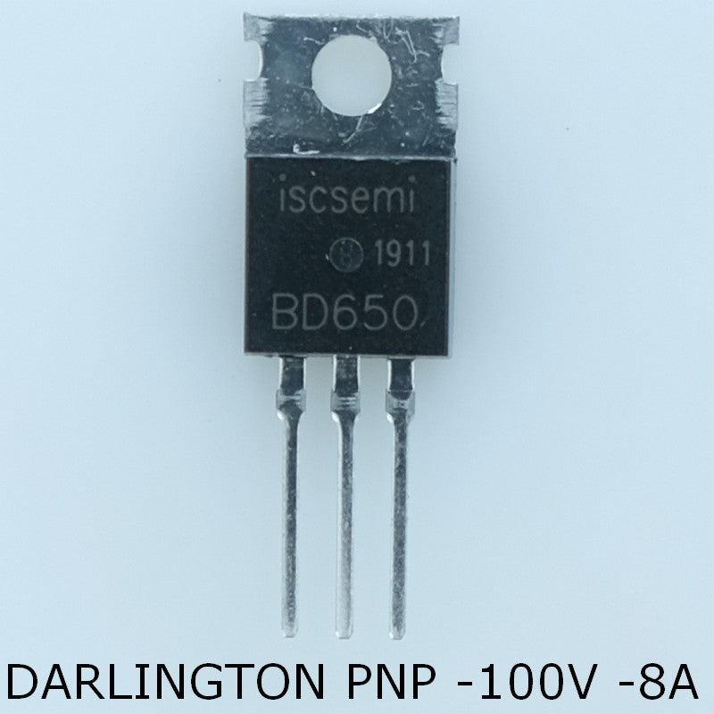 BD650 Transistor PNP Darlington 100V 8A TO-220 Inchange