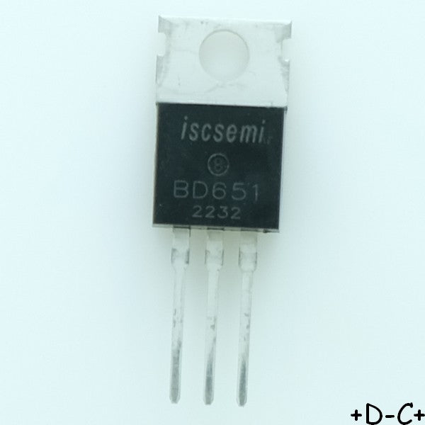 BD651 Transistor NPN Darlington 140V 8A TO-220 Inchange RoHS