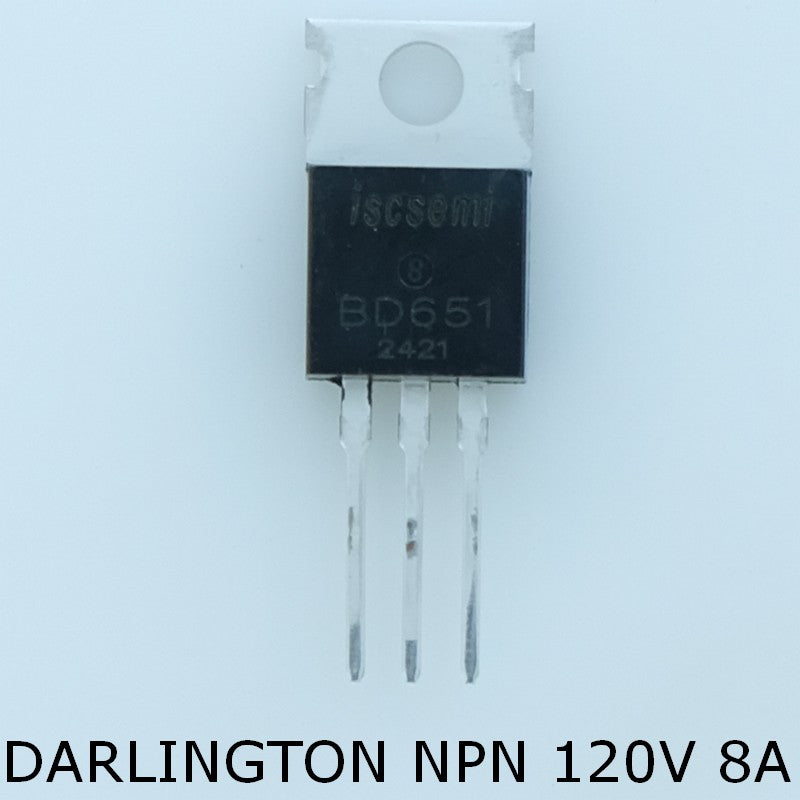 BD651 Transistor NPN Darlington 140V 8A TO-220 Inchange