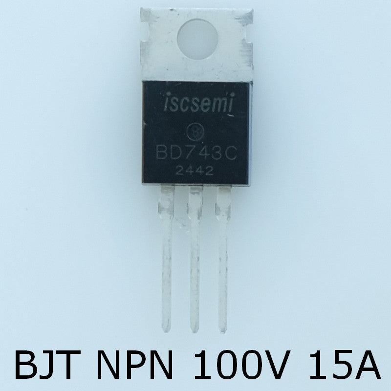 BD743C Transistor NPN 100V 15A TO-220 Inchange