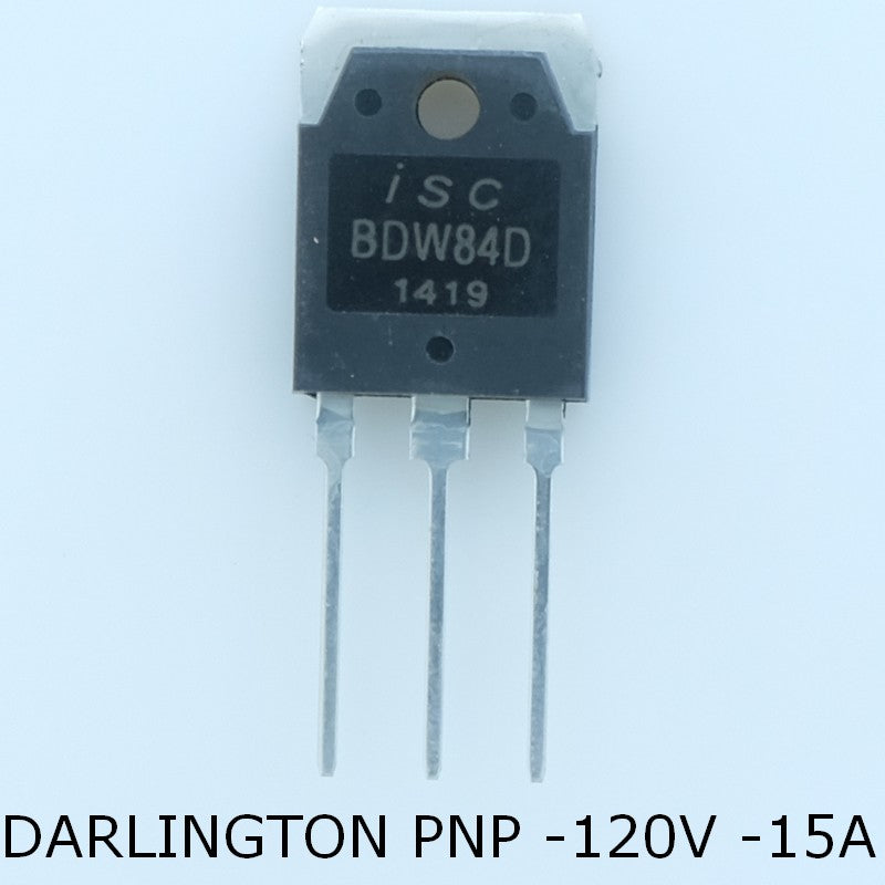BDW84D Transistor PNP Darlington 120V 15A TOP-3 Inchange