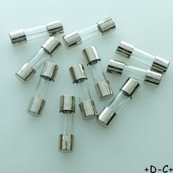 Fusible rapide 7.5A 32V verre 6.35x22.2mm BK/SFE-7-1/2 Eaton (vrac de 10)