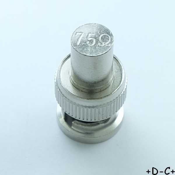 Fiche BNC male terminale 75ohm