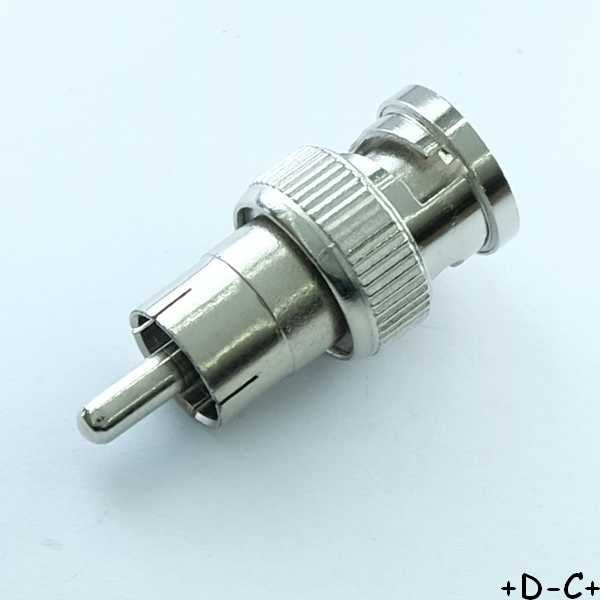 Adaptateur BNC male vers RCA male