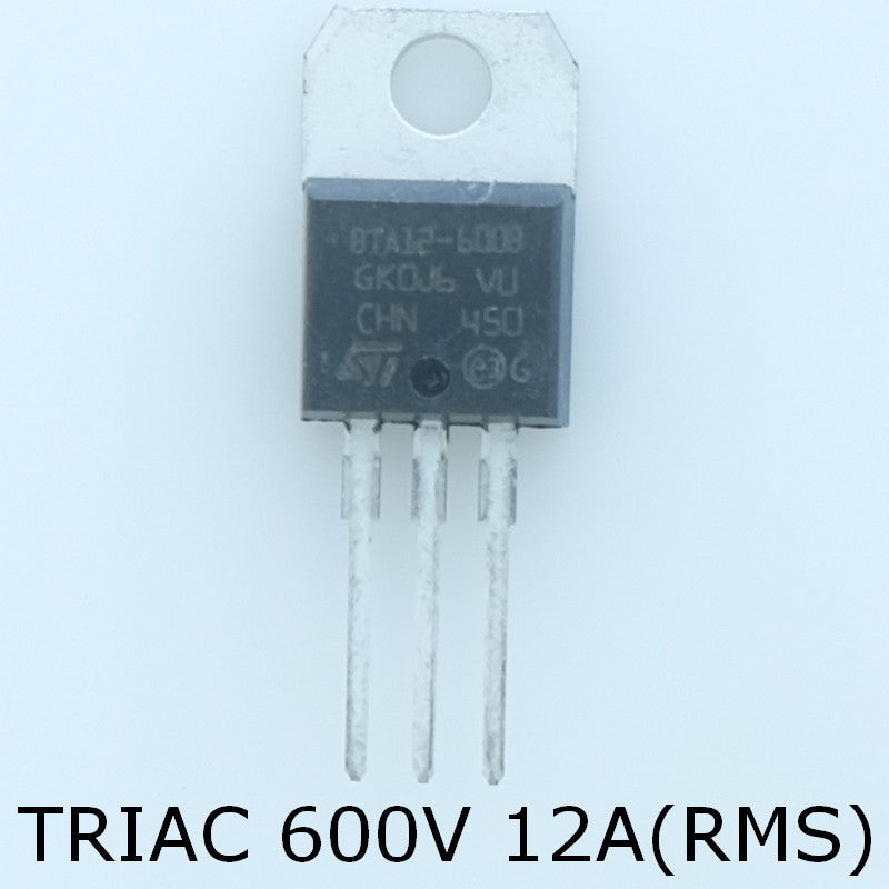 BTA12-600BRG Triac TO-220 600V 12A 50mA STM - Distri-Compo
