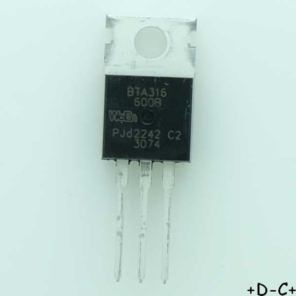 BTA316-600B Triac 600V 150A TO-220AB WeEn Semiconductor