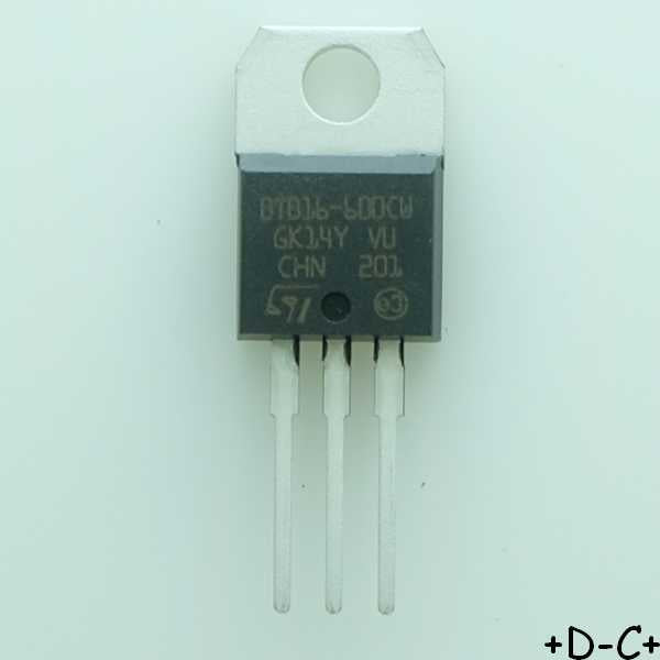 BTB16-600CWRG Triac 600V 168A TO-220AB STM RoHS