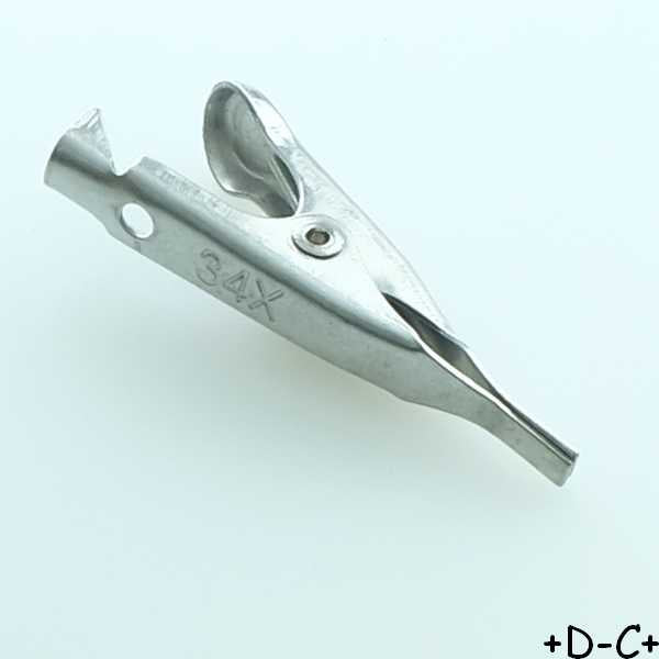 Micro pince crocodile machoires lisses acier inox BU-34X Mueller (lot de 10)