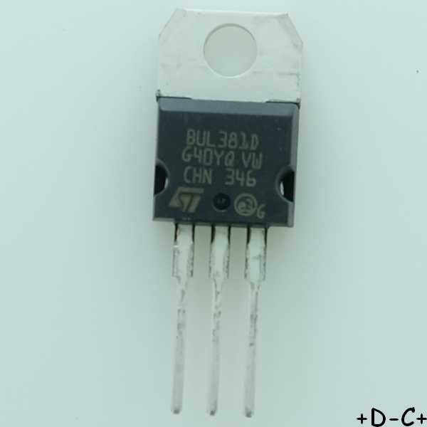 BUL381D Transistor BJT NPN 400V 5A 70W TO-220AB STM