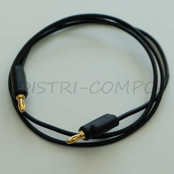 Cordon de test mini banane 3mm empilable 20WAG BU-P1081-24-0 Mueller - Distri-Compo