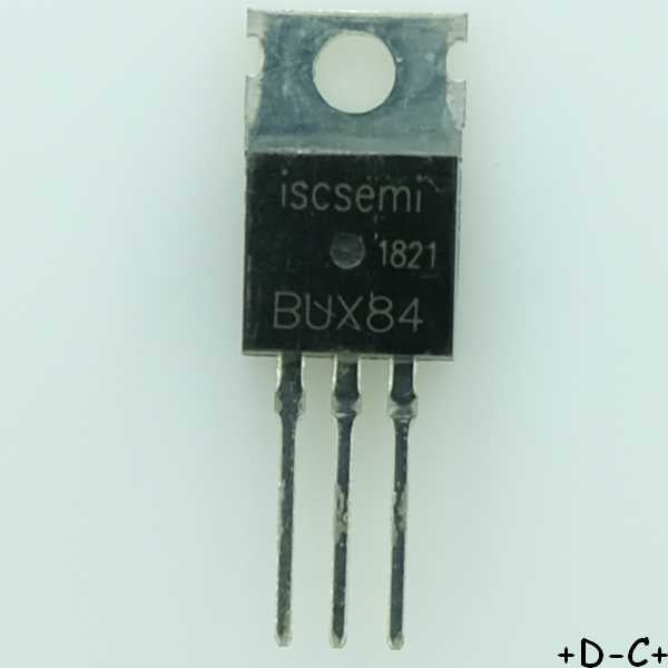 BUX84 Transistor NPN 400V 2A 40W TO-220 Inchange RoHS