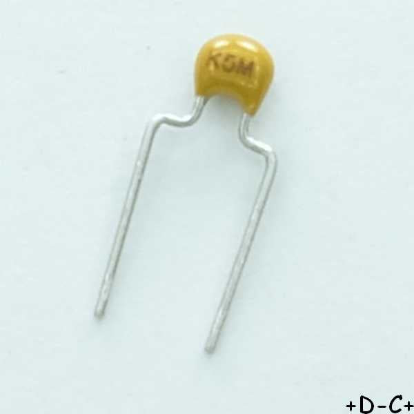 Condensateur 1µF 50V 5.08mm céramique X7R Goldmax C333C105K5R5 10% Kemet