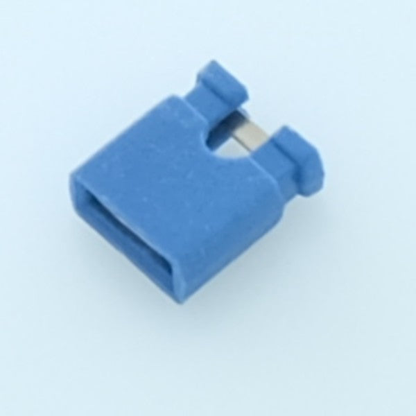 Cavalier 2.54mm ouvert bleu 3A Garry - Distri-Compo